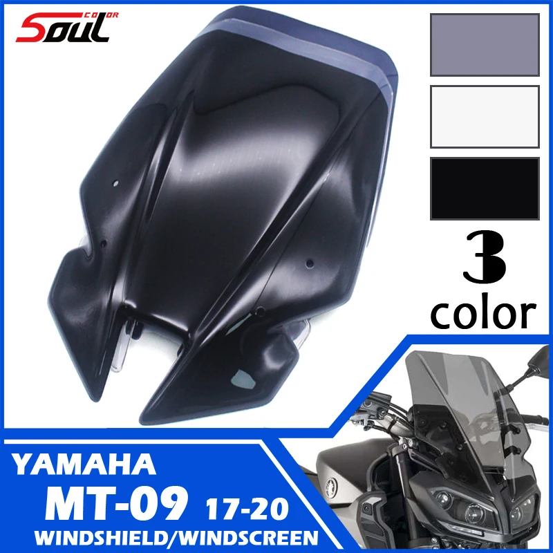 Motorcycle Accessories Modified High Modish Models Windshield Windscreen  Fits For YAMAHA SP MT09 2017 2018 2019 2020