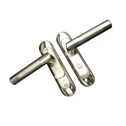 Simple Washroom Door Lock Stailess Steel Interior Door Handle Lock Anti-theft Lock Bathroom Toilet Lock Furniture Hardware