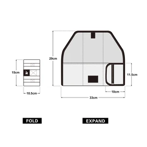 Rhinowalk-Bicycle Tool Bag, Upper Front Tube, Frame Bag, Burito Pack Pouch, Cycling Accessories, Black, MTB Bicycle, Tool Kits rear rear 10 Main Sales Door Tools Bike - №10