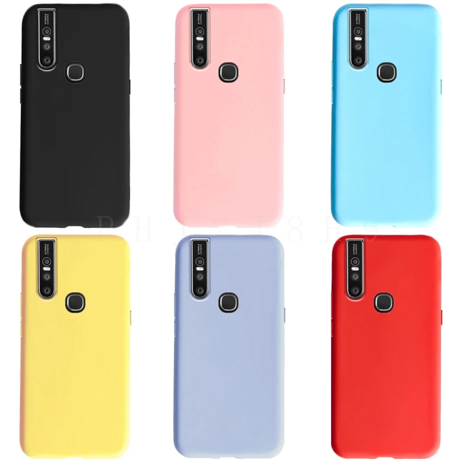 For Vivo V15 Case 1818 1819 Soft Silicon TPU Candy Back Cover Phone Case For Vivo V15 Coque Vivo V15 Pro Full Cover Funda Bumper