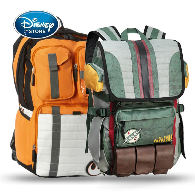 Disney-mochila de armadura para hombre, bolsa de viaje Vintage para ordenador portátil, películas de Anime, bolsas de Montañismo masculinas