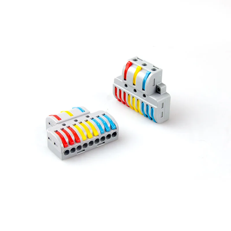 Mini Quick Wire Connector Quick Splitter Universele Bedrading Kabel Universal Push-In Connector2 In 4/6 Uit 3 In 6/9 out