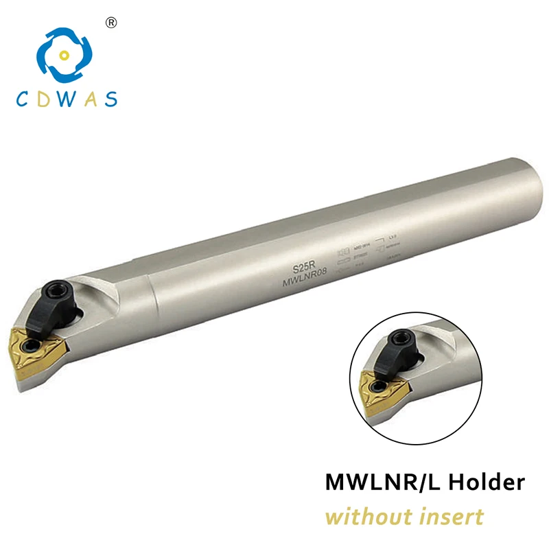 S20R S25R S32T MWLNR MWLNL 08 White Internal Turning Tool CNC Tool Holder for WNMG080404 /08 Carbide Inserts Lathe Cutter Tools