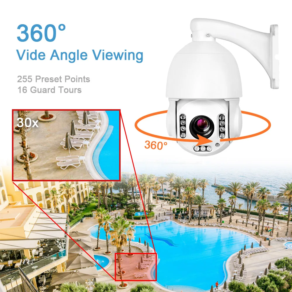 Kamera portabel 30X Zoom optik 4.5 inci 5Mp Wifi 360 Ptz kamera Wi-Fi jalan pelacakan manusia otomatis kamera kartu Sim 4G kamera 30X Sony