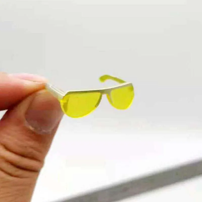 1/6 Scale Yellow Eyeglass Electrowelding Sunglasses Model for 12in Phicen JIAOUL Body Doll Figure Toy