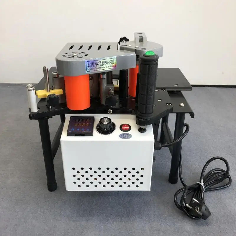 

EU RU Manual Edge Banding Machine Double Side Gluing Portable Edge Bander Woodworking Edge Banding Machine 220V 1200W