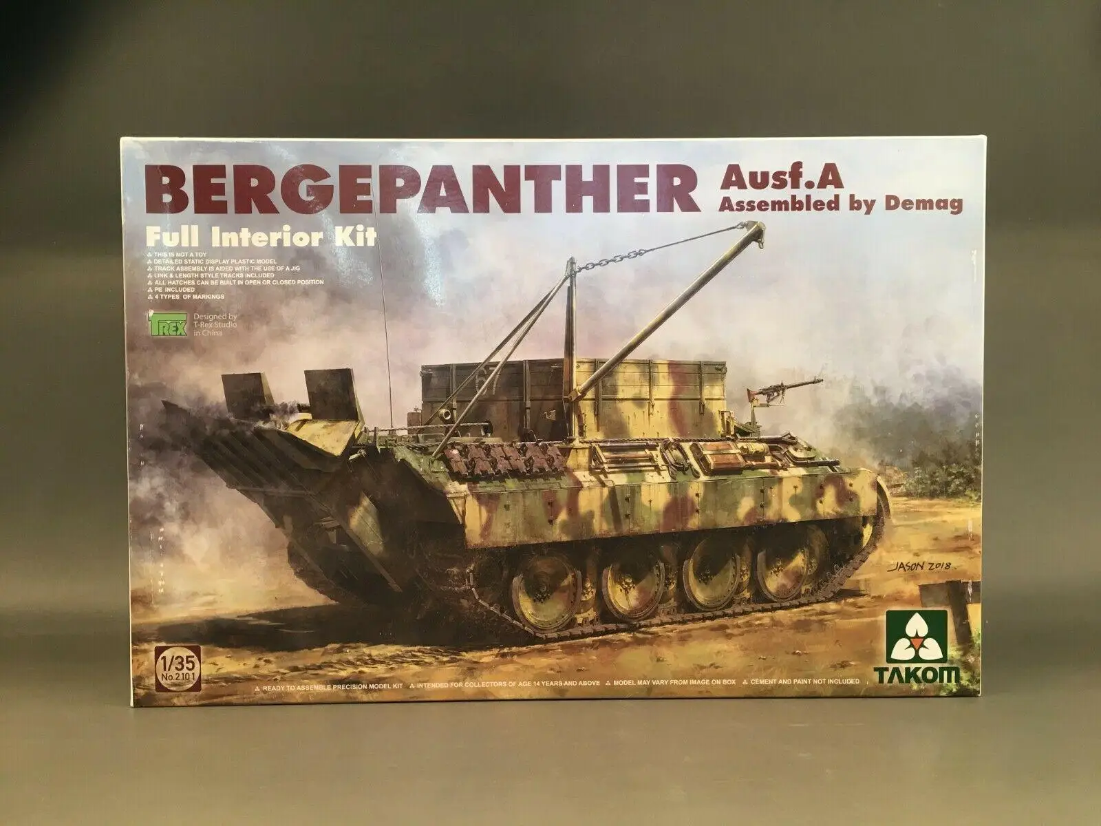 

TAKOM 2101 1/35 Bergepanther Ausf.A сборка от Demag полный комплект моделей интерьера