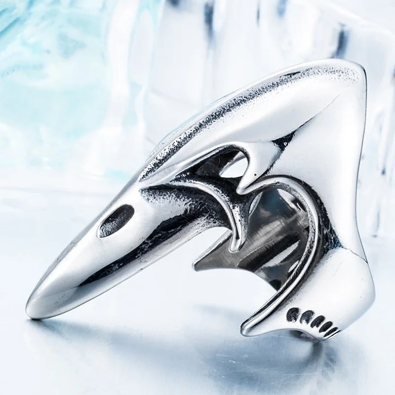 New Trendy Animal Long Beak Beak Shape Ring Men's Ring Fashion Metal Animal Shape Ring Accessories Party Jewelry