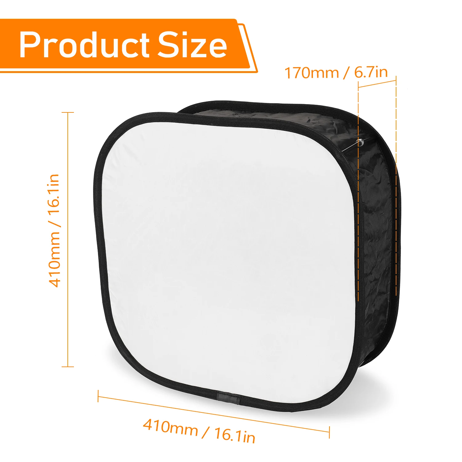 Multifunctional 410mm Mini Portable Foldable Flash Diffuser Easy-fold Design Softbox for Flash Speedlite Soft Filter