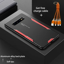 갤럭시 S8 S9 S10 용 알루미늄 합금 케이스, 슬림 메탈 백 커버, 삼성 S8plus S20 S21 S22 S23 Note8 Note9 Note10 Note20, 신제품