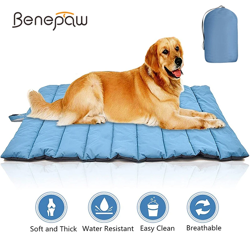 Benepaw All Season Foldable Dog Beds For Small Medium Large Dogs Waterproof Durable Breathable Puppy Pet Mat Easy To Store