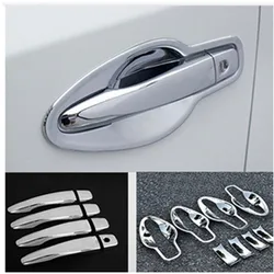 Car styling FIT FOR NISSAN QASHQAI J11 2014-2020 CHROME DOOR HANDLE COVER BOWL CUP CAP TRIM INSERT BEZEL FRAME SMART KEY