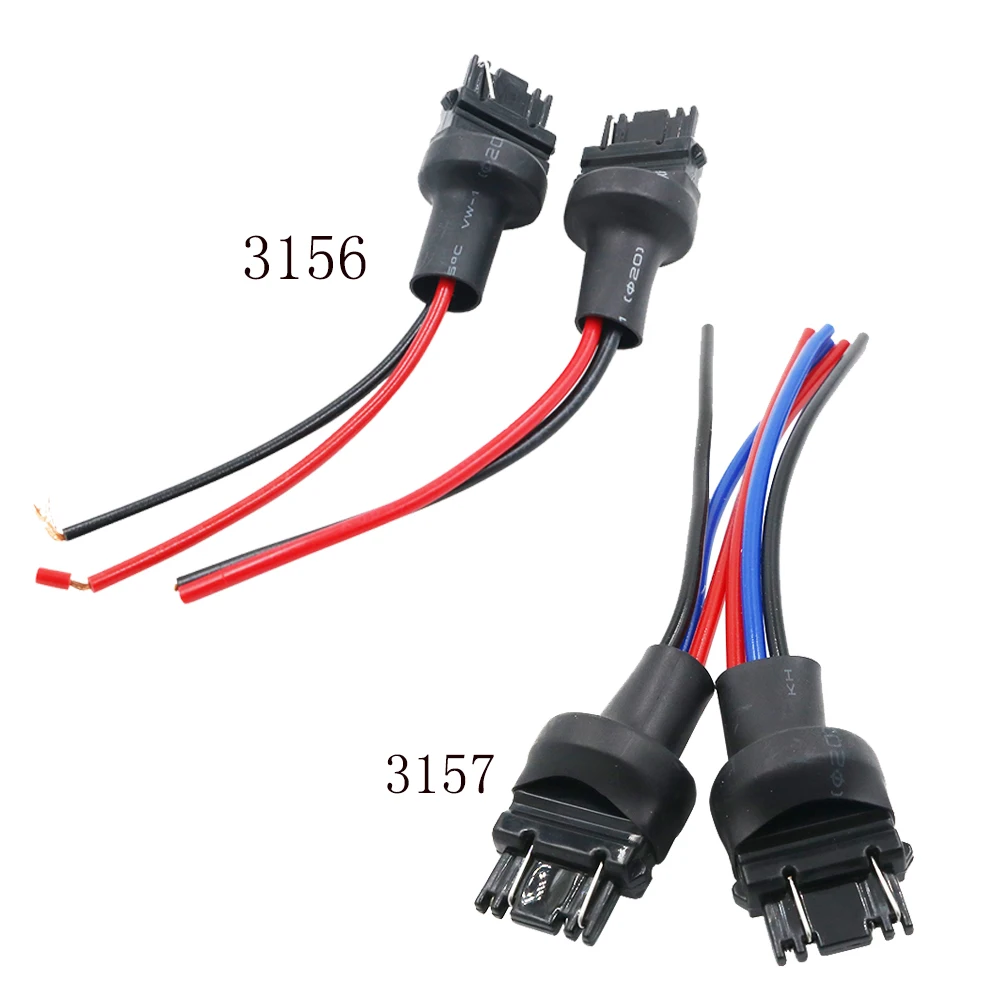 Adaptateur mâle de connecteur de prise pour lumière LED de voiture, câblage de bricolage SFP, 1Pece, 1156, 1157, BAU15S, 7440, 7443, 3156, 3157