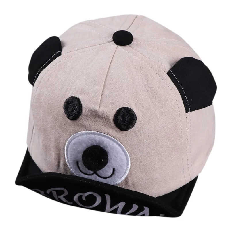 Fashion Cute Cartoon Bear Boys Girls Baby Kids Children Adjustable Baseball Cap Sun Hat Cap