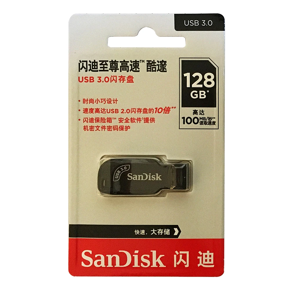 سانديسك USB فلاش محرك USB 3.0 البسيطة بندريف CZ410 256GB 128GB 64GB 32GB حملة القلم سرعة قراءة تصل إلى 100 متر/الثانية ذاكرة يو القرص