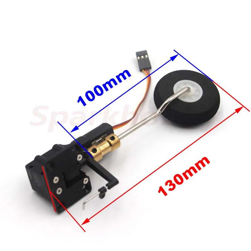 Sparkhobby 25g verme con smorzamento dello sterzo carrello di atterraggio retrattile metallo digitale Servoless per aerei ad ala fissa fai da te