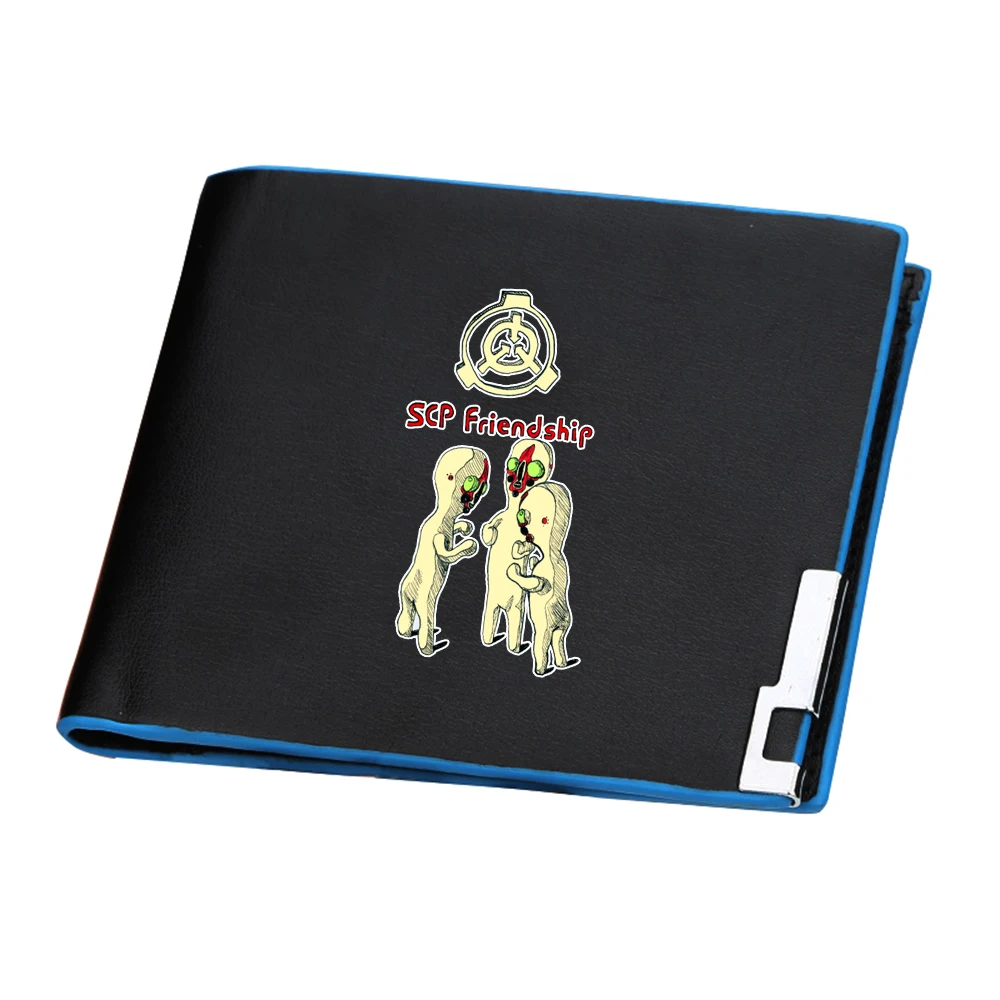 

Бумажник с мультипликационным рисунком SCP Foundation, кошелек для денег, милый мужской тонкий кошелек для мелочи