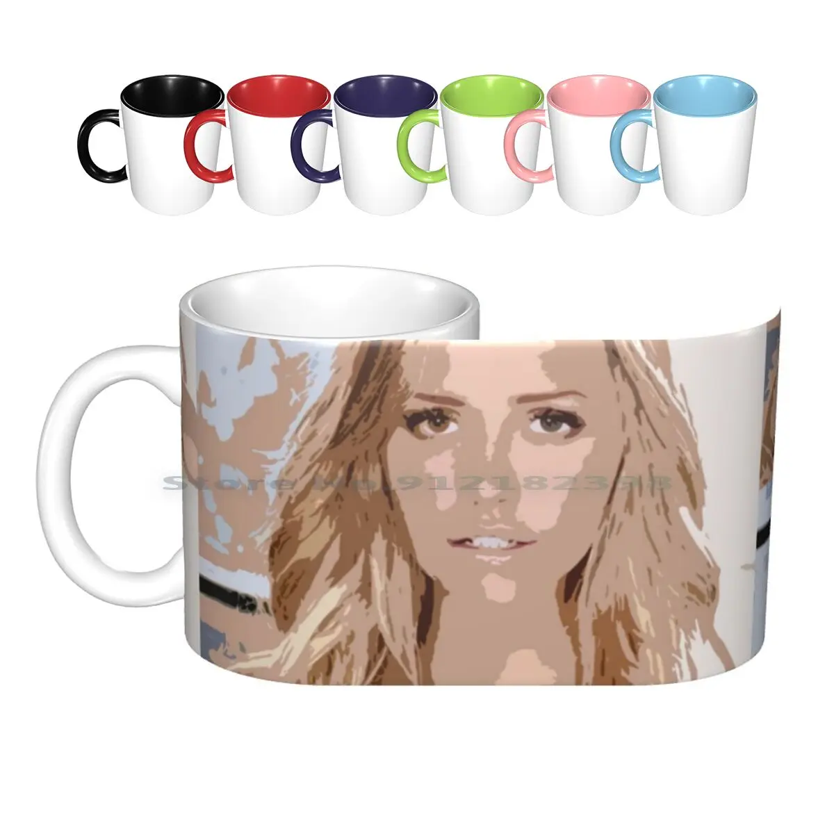 Mia Malkova Ceramic Mugs Coffee Cups Milk Tea Mug Mia Malkova Star Creative Trending Vintage Gift Bottle Cup