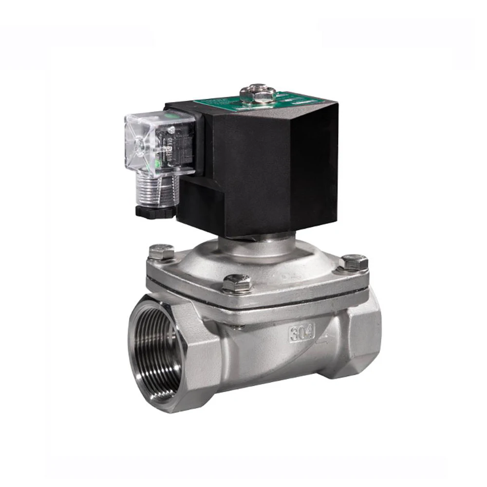 DN50 2 inch 2 Way 220V Normally Closed 304 Stainless Steel Low Pressure Water Solenoid Valve