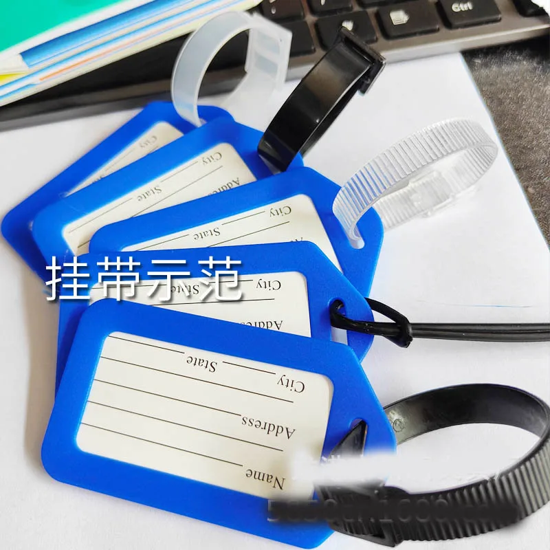 10 Pcs/Lot Luggage Tag Strap Label Bag Handbag Portable Travel Accessories Name ID Address Tag Strap