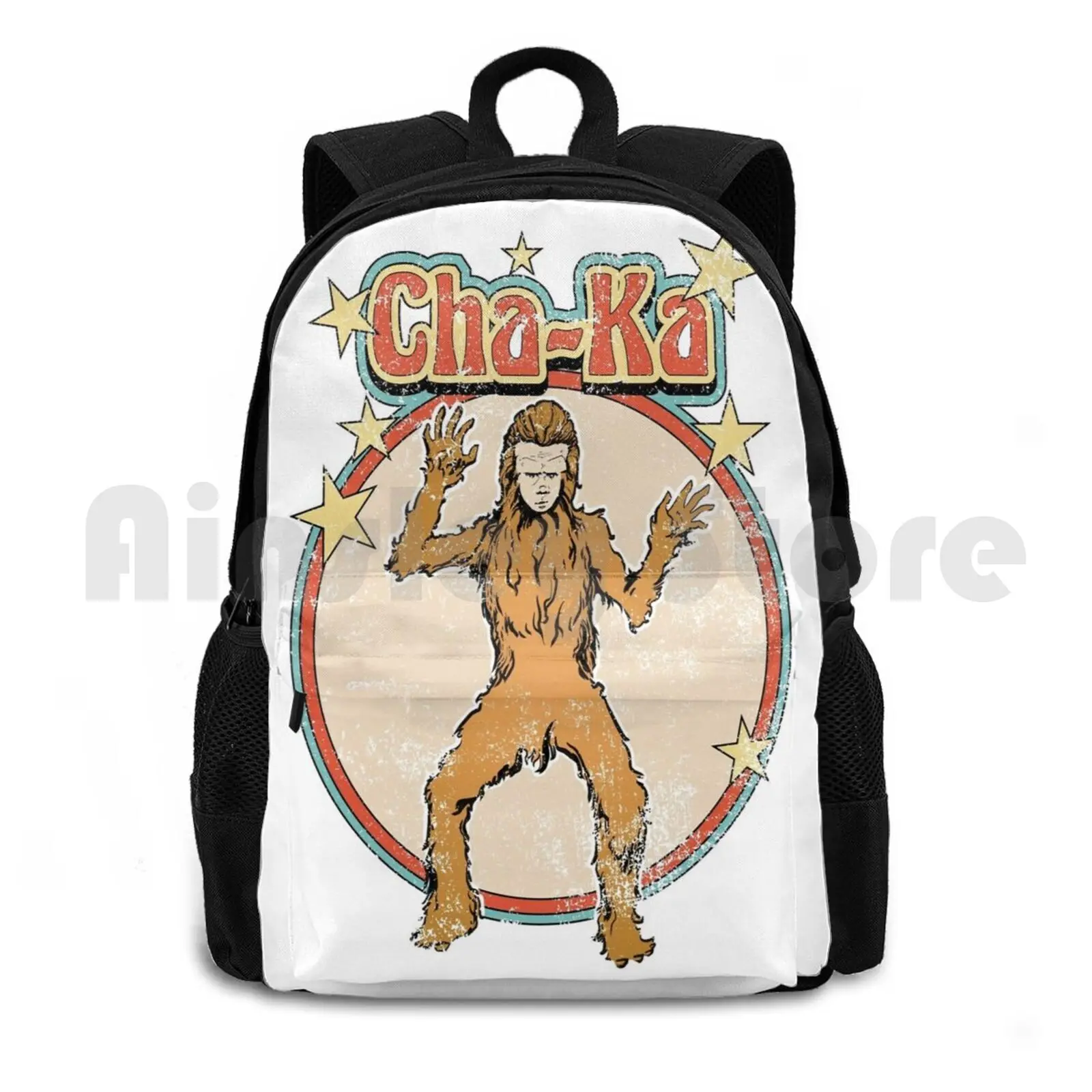 

Vintage Cha-Ka Graphic Land Of The Lost Outdoor Hiking Backpack Riding Climbing Sports Bag Land Of The Lost Cha Ka Chaka Paku