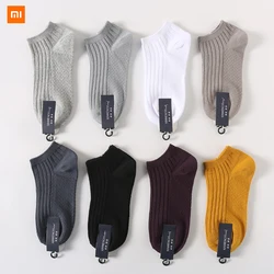 5 pairs Xiaomi Youpin socks men's socks spring and summer  men's low-cut double needle boat socks cotton socks sweat-absorbent