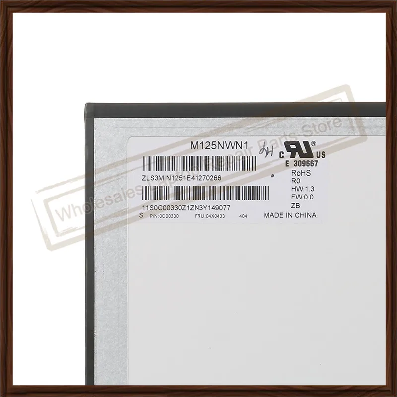 Original M125NWN1 R0 12,5 inch LCD Screen Display 1366*768 30 pin M125NWN1 R0 Laptop LED Screen Digitizer Panel