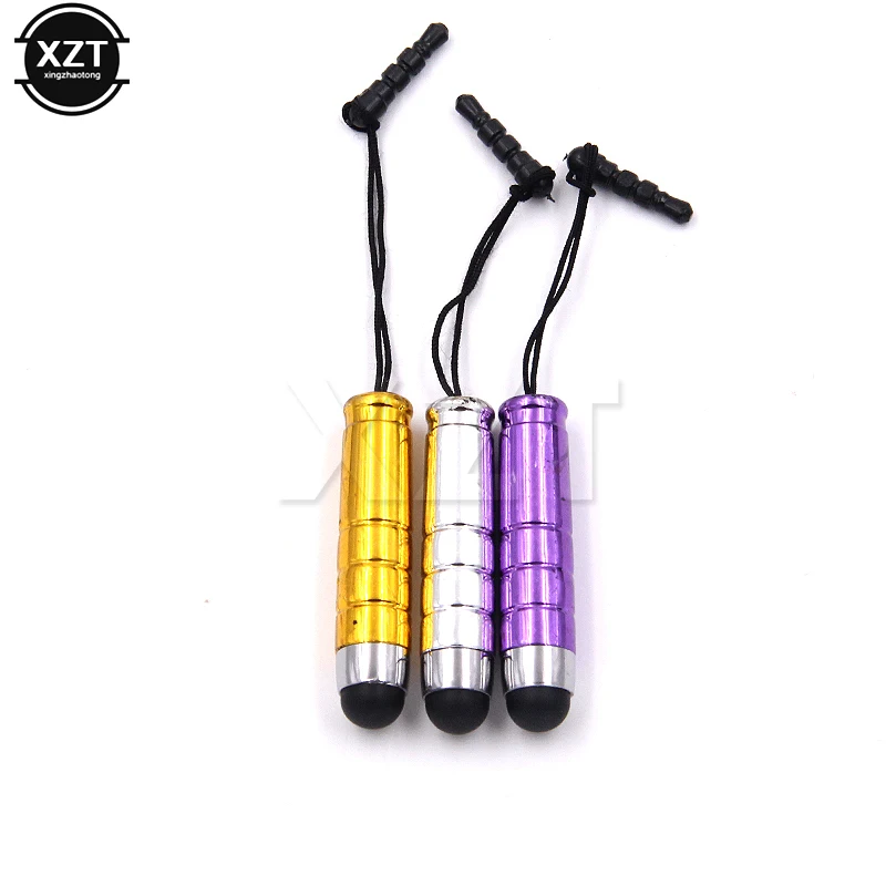 10Pcs Mini Fine Point Stylus Universal Capacitive Screen Touch Pen Stylus for Smart Laptop Tablets Pens with Dust Plugs