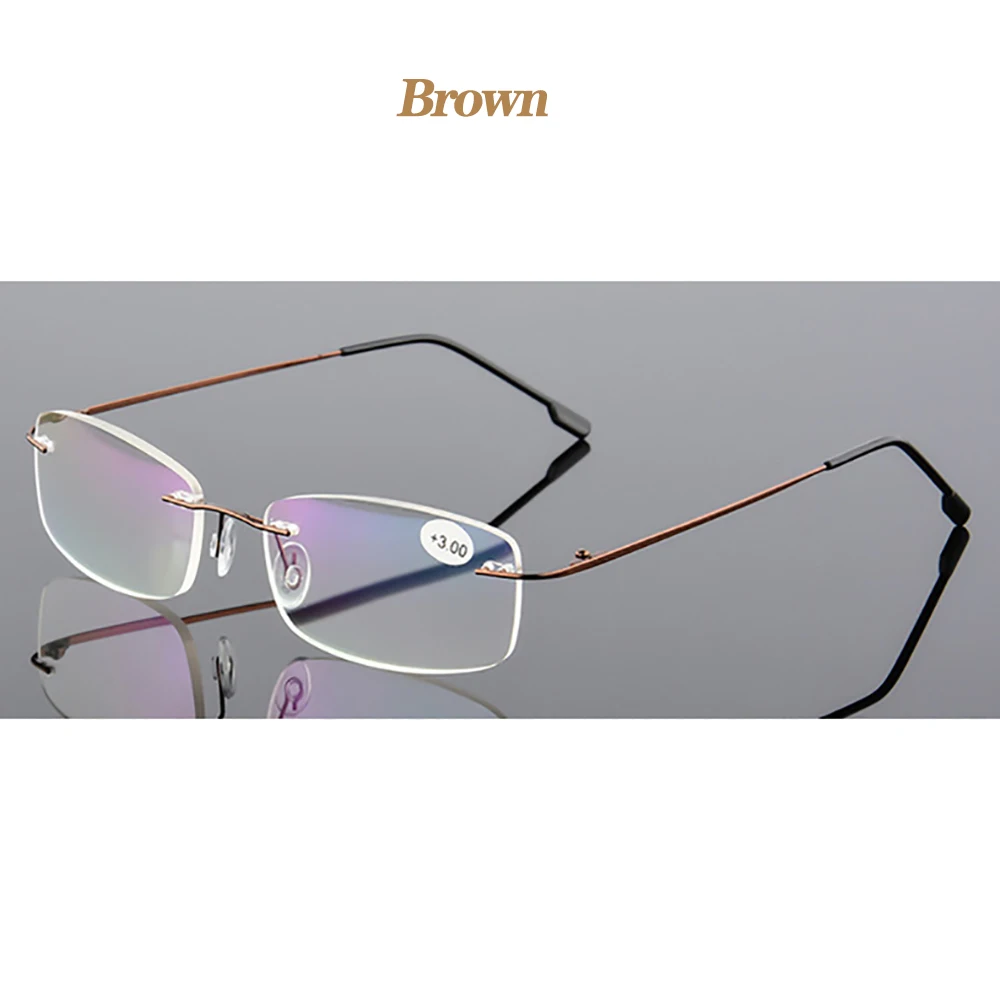 Kann Blume männer Rahmen Brillen Blau Licht Männlichen Lesebrille Titan Eyeglasse Rahmen Alte Gläser armacao oculos – Detail 11