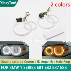 SMD Cotton Light Switchback LED Angel Eye Ring DRL Kit For BMW 1 Series E81 E82 E87 E88 halogen Headlight Accessories
