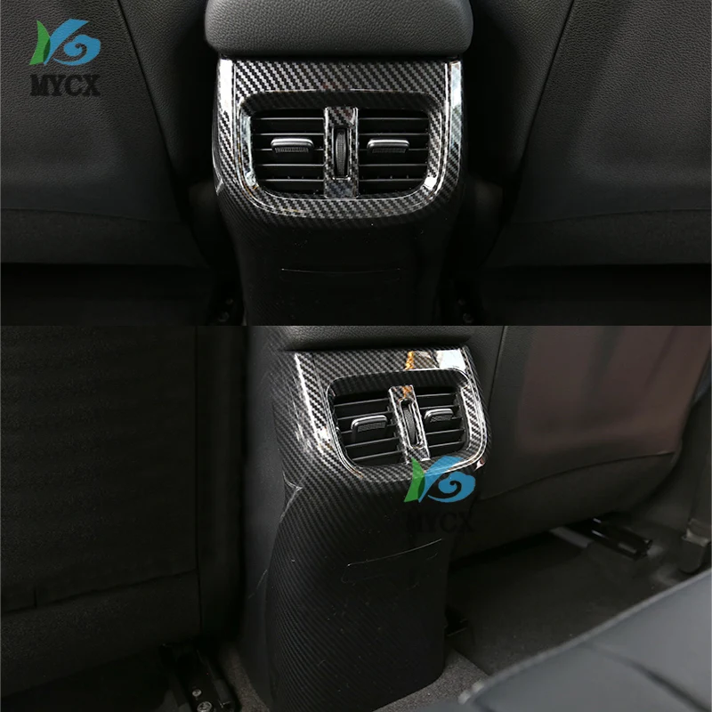 Carbon Fiber Look Rear Air Vent Cover For Kia Cerato brand new K3 2019 Rear Armrest Box Cover