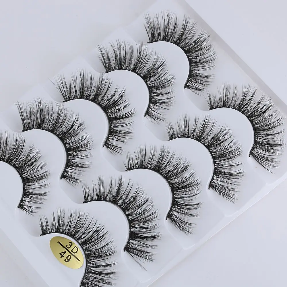 Extension de cils 3D en faux vison pour femmes, multi-styles, moelleux, multi-styles, contaminants, Py, évasé, croisé, mode