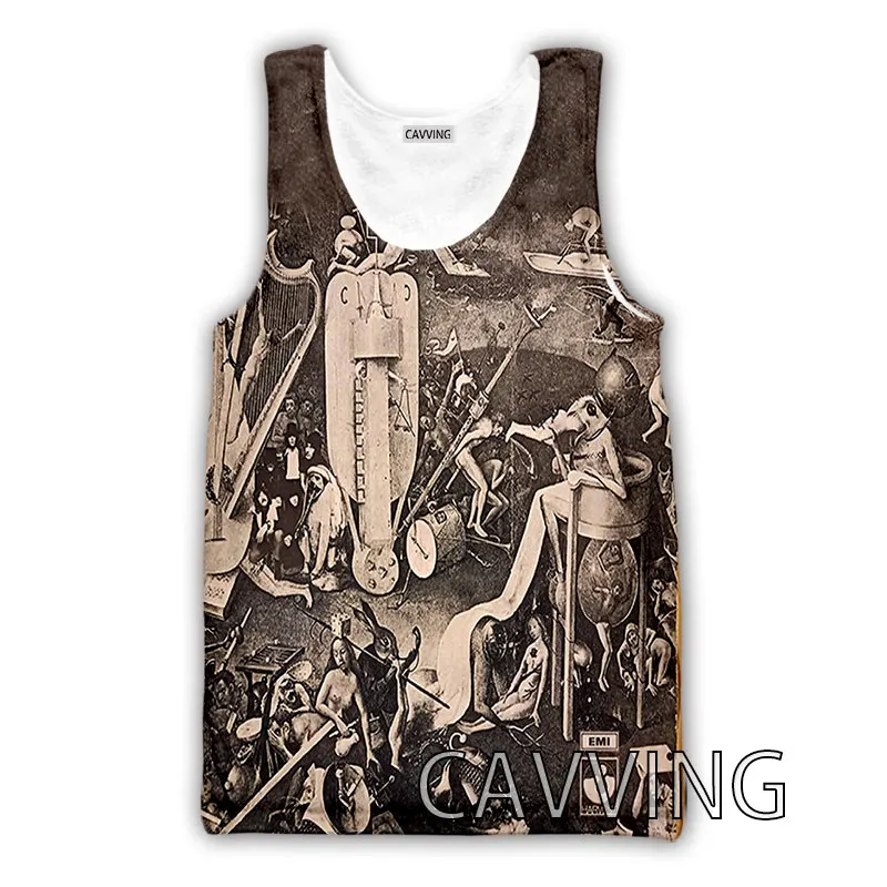 CAVVING-camisetas sin mangas con estampado 3D para hombre y mujer, ropa interior de verano con banda púrpura profunda, chaleco Harajuku, ropa de