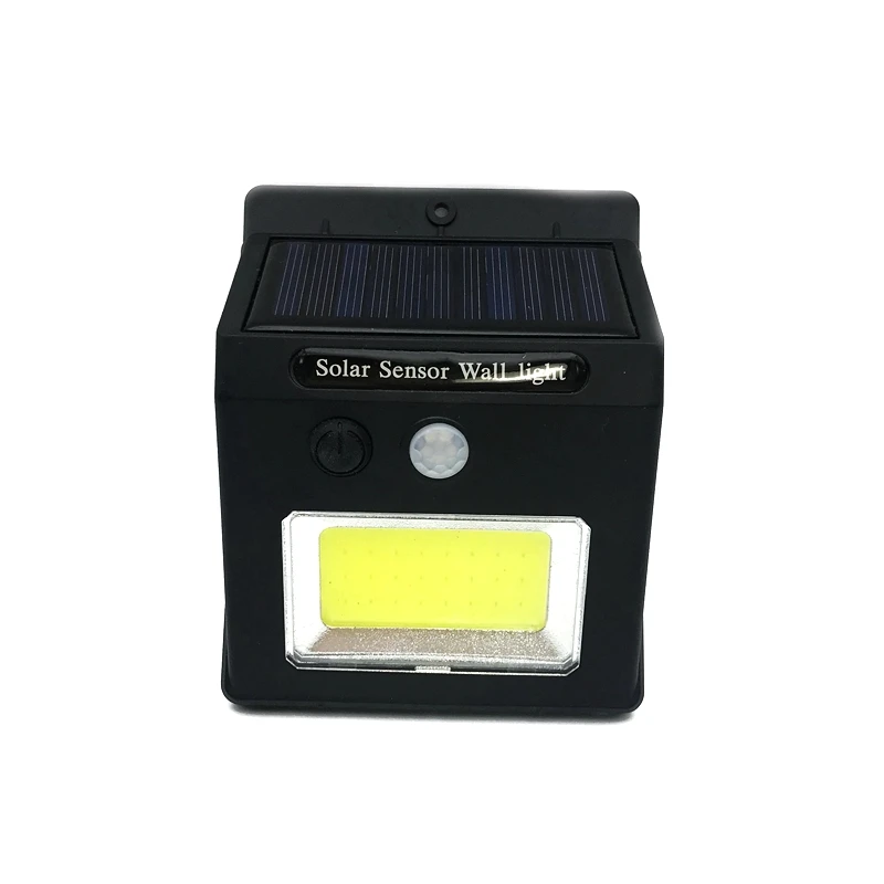 Solar Power Oplaadbare LED motion sensor wandlamp 10 W COB PIR nachtlampje waterdichte IP65 voor tuin achtertuin beveiliging