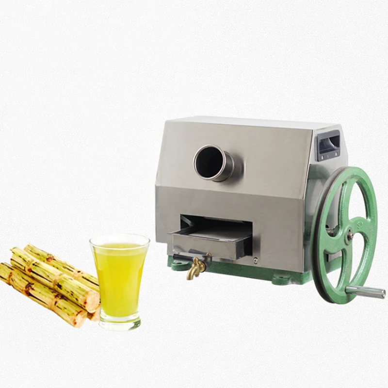 Stainless Steel Manual Sugarcane Juicer Extractor Sugar Cane juice Machine Desktop commercial Hand shake