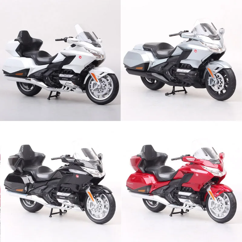 Classic 1/12 Scale Big Welly Honda Gold Wing Touring Motorcycle Toy Vehicles Model Sports Cruiser Bike Souvenir For Collectors