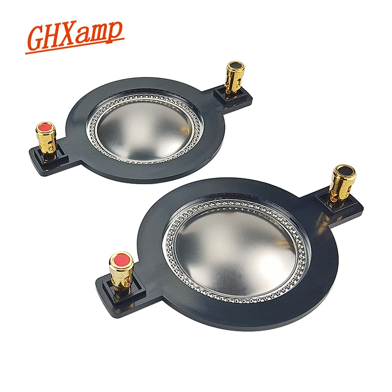 GHXAMP-Voice Coil Titanium Film Chifre Tweeter, Diafragma Anel Driver, Treble Speaker, Acessórios de Reparação, DIY, 51,3mm, 2Pcs
