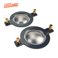GHXAMP 51.3MM Voice Coil Titanium Film Horn Tweeter Diaphragm Driver Ring Treble Speaker Repair Accessories DIY 2PCS