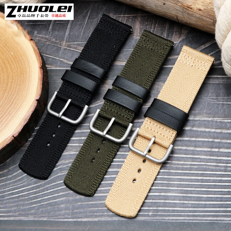 For Casio PRG-600YB PRG-650 PRW-6600 GA2000 Nylon Strap Waterproof Wristwatch Band Bracelet  Nylon Watch Band longer Strap 24mm