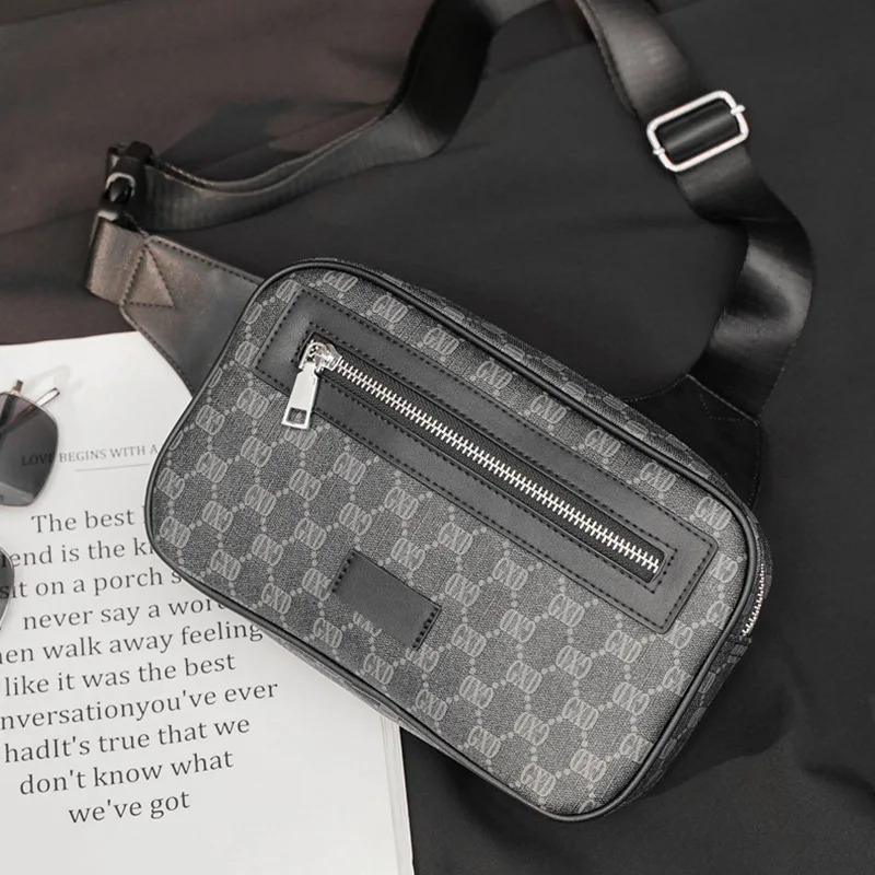 Fashion Luxury Chest Bag Men Retro Printing Waist Bag Men Shoulder Bag Male Chest Bags Handbags Crossbody Messenger Back Bags