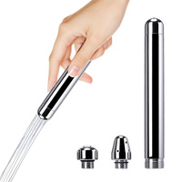 3 Head Enema Anal Douche Shower Cleaner Hygienic Feminine Vaginal Butt Plug Cleaning Nozzle Metal Enemator Colonic Washing Adult