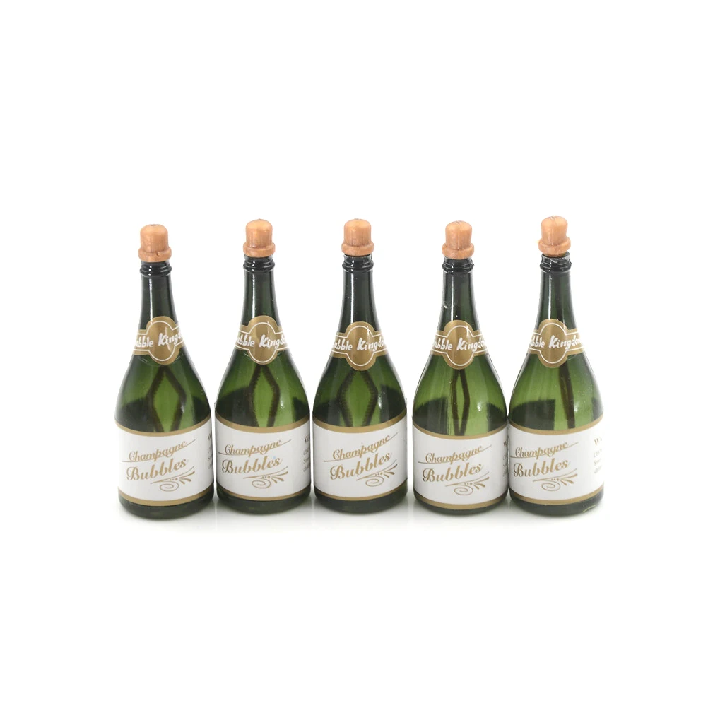 5Pcs Champagne Bottle DIY Self Watering Bubble Bottles Kids Favorite Classic Toys Bubbles Best Birthday Party Gifts 9.2*3.0cm