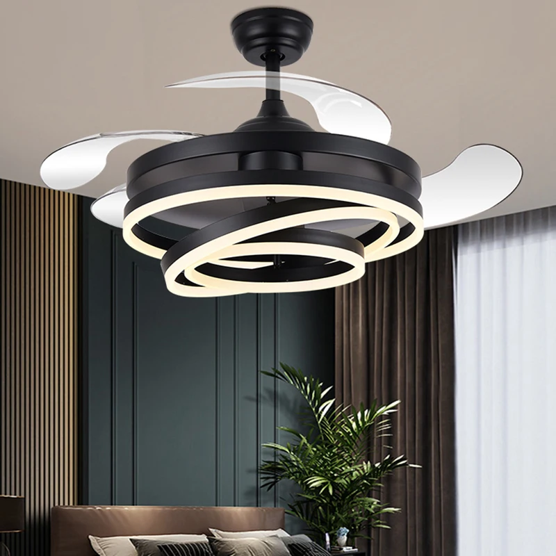 Nordic bedroom decor led lights for room ceiling fan light lamp restaurant dining room ceiling fans with lights remote control