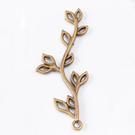 20pcs Metal Tree Branch Leaf Charms Pendants for DIY Necklace Bracelet Jewelry Craft Jewelry Making Components Wholesale