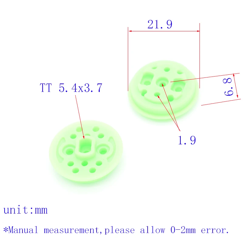 10/100 stücke D22x7mm disc sitz/halterung/eders rc auto flugzeug roboter kinder spielzeug für jungen diy baby zubehör montessori juguetes nero