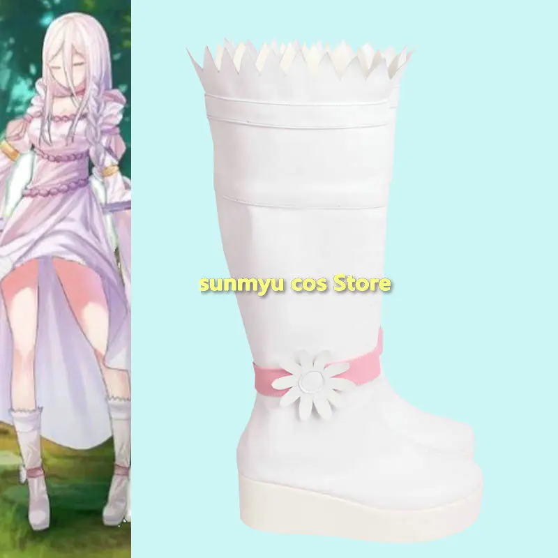 

Kumo desu ga, Nani ka Shiraori White Shiro So I'm a Spider, So What Cosplay Shoes Boots Halloween