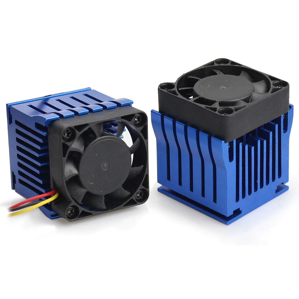 1 Piece DIY Aluminium Northbridge Heatsink Cooler Blue Radiator w/4cm 40mm 4010 4020 Fan For PC Computer Case Heat sinks cooling