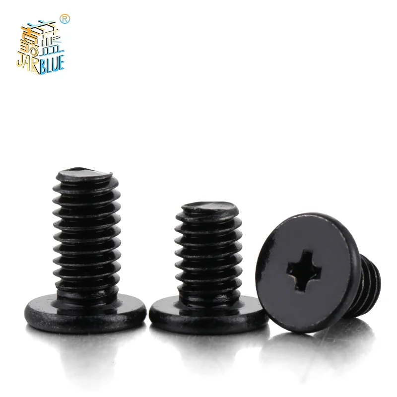 50-100pcs Small flat head Laptop Screws Mobile notebook cruciform slot cross recessed screw M1.4 M2 M2.5 M3 M4