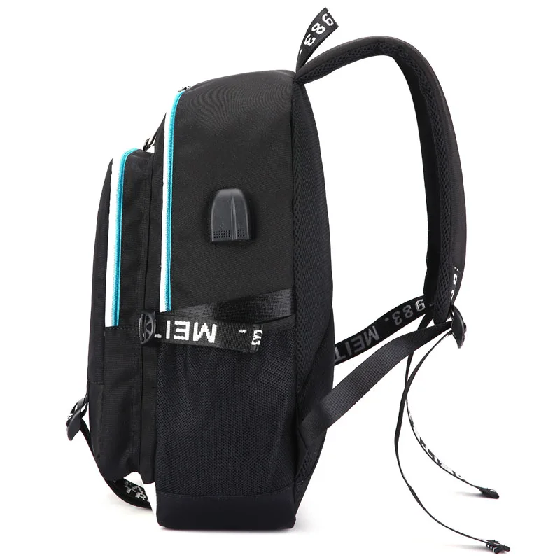 High Quality Backpack Schoolbag USB Men's Women's Leisure Travel Laptop Bags Anime Kakegurui Backpack Shoulder Bags