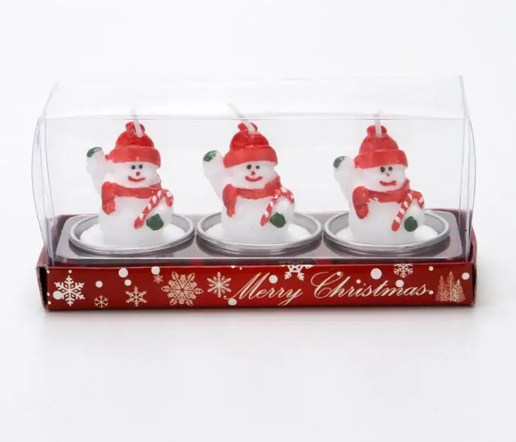 Christmas Candle 2019 New Fashion Christmas Decorative Candles Cute Santa Claus Xmas Eve Candles Home Decoration SN2874